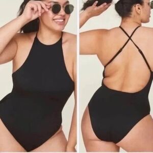 Andie Swim The Asbury One Piece Swimsuit Black Size Medium